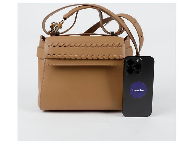 Chloé Borsa a Spalla Nacha Small Tote Marrone - vista 8