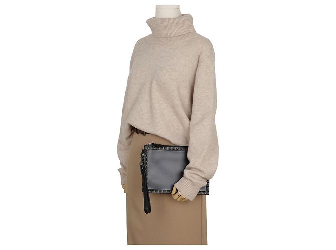 Valentino Clutch con tracolla Rockstud Nero - vista 8