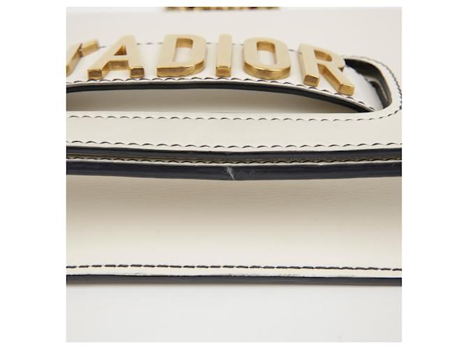 Dior Borsa a spalla con catena e patta Bianco - vista 14