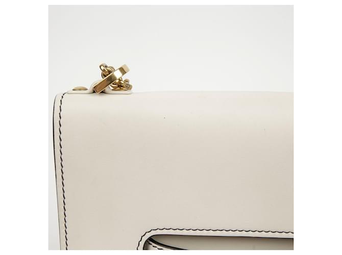 Dior Borsa a spalla con catena e patta Bianco - vista 3