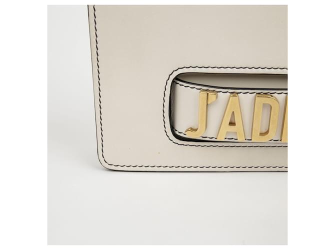 Dior Borsa a spalla con catena e patta Bianco - vista 4