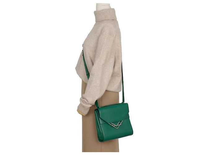 Bottega Veneta La Borsa a Spalla Piccola Clip Verde - vista 12