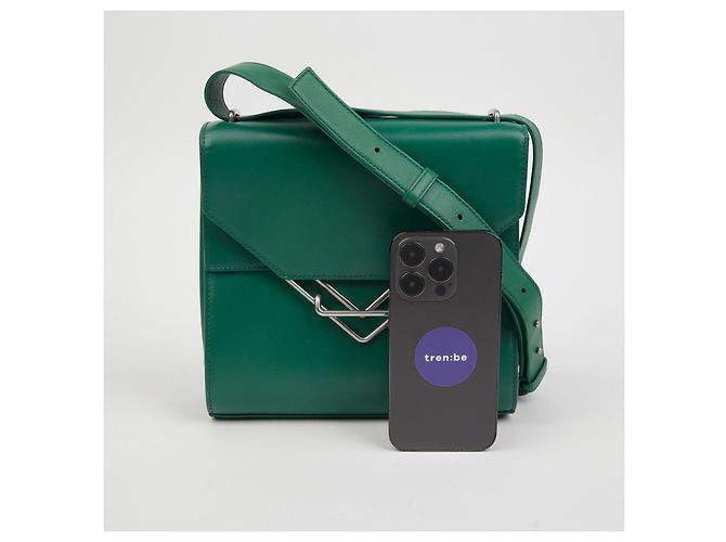 Bottega Veneta La Borsa a Spalla Piccola Clip Verde - vista 8
