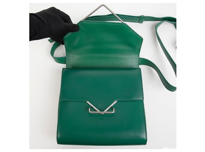 Bottega Veneta La Borsa a Spalla Piccola Clip Verde - vista 9