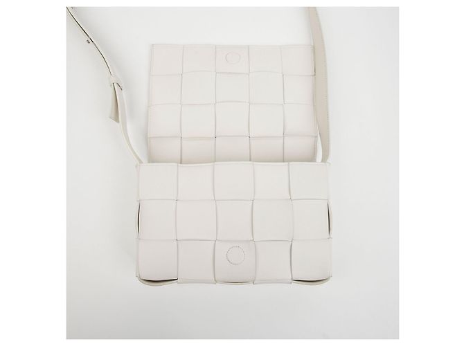 Bottega Veneta Cassette Schultertasche Weiß - Ansicht 11