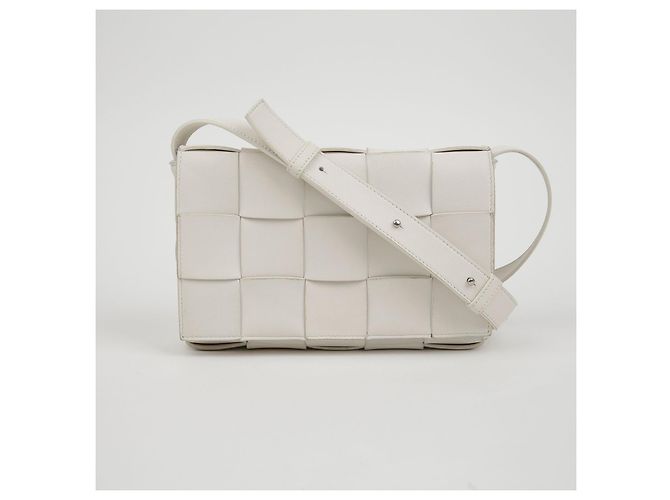 Bottega Veneta Cassette Schultertasche Weiß - Ansicht 2