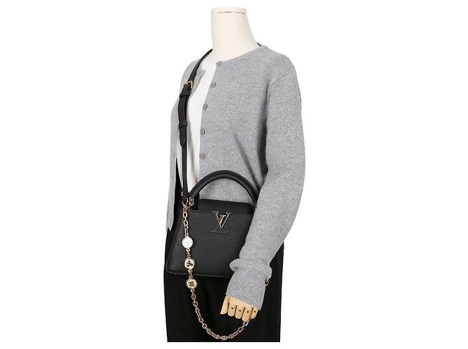 Louis Vuitton Meine Capucines Schultertasche Schwarz - Ansicht 11