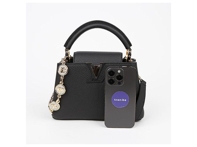 Louis Vuitton Meine Capucines Schultertasche Schwarz - Ansicht 9