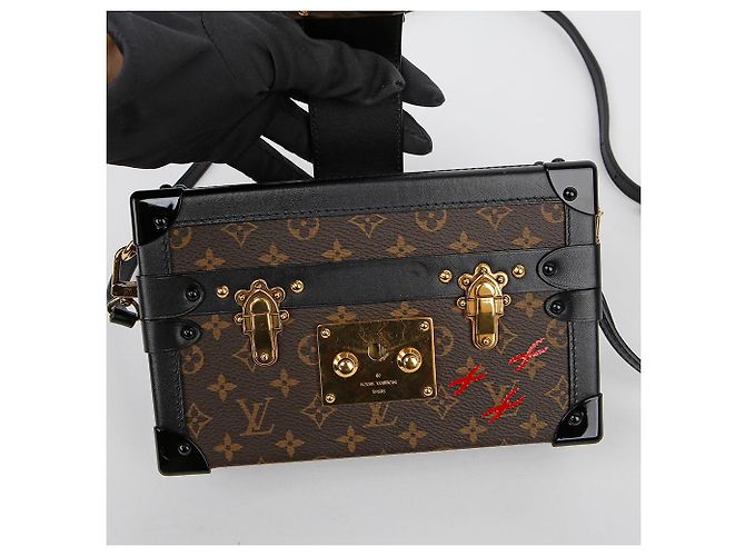 Louis Vuitton Borsa a tracolla Petit Mal Trunk Marrone - vista 11