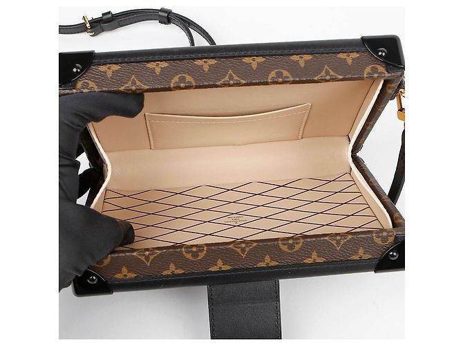 Louis Vuitton Borsa a tracolla Petit Mal Trunk Marrone - vista 12