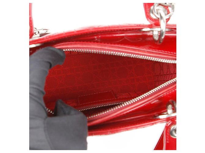 Dior Borsa a spalla media da donna Rosso - vista 12