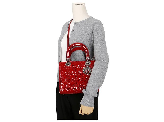 Dior Borsa a spalla media da donna Rosso - vista 13