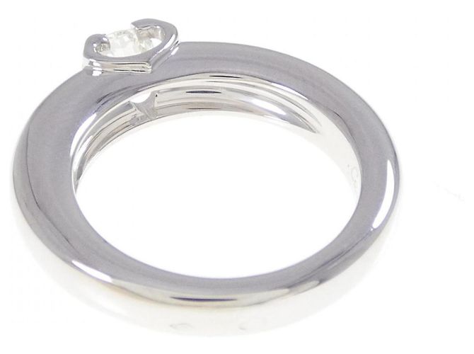 Cartier 18K Weißgold Bandring mit Diamant - Ansicht 3