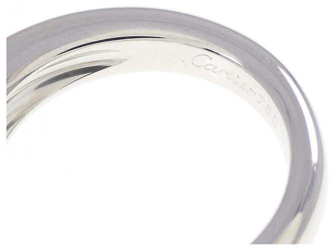 Cartier 18K Weißgold Bandring mit Diamant - Ansicht 4