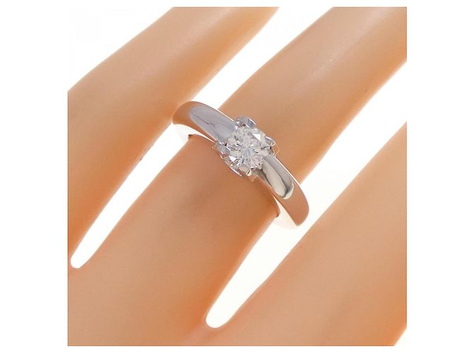Cartier 18K Weißgold Bandring mit Diamant - Ansicht 5