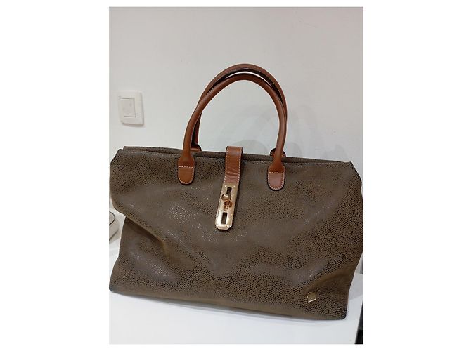 Borsa tote in pelle marrone La Bagagerie - vista 2