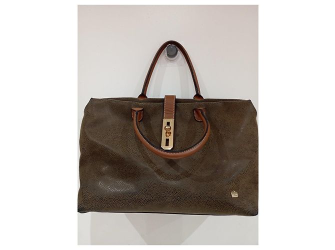 Borsa tote in pelle marrone La Bagagerie - vista 3