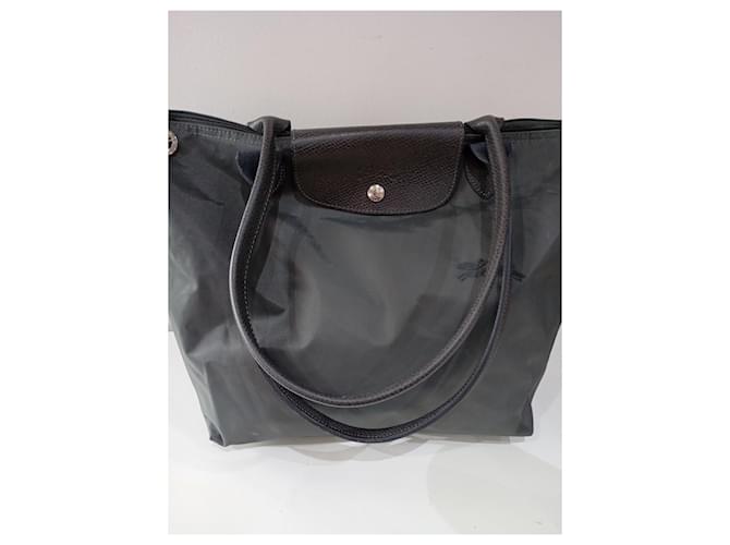 Borsa a spalla Longchamp Le Pliage L Grigio antracite - vista 2
