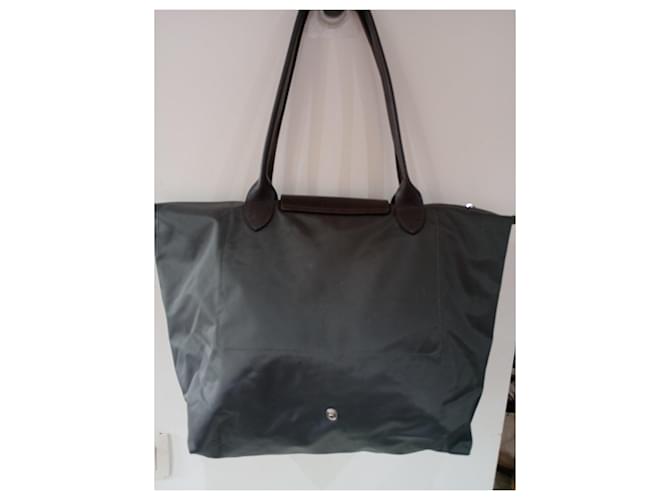 Borsa a spalla Longchamp Le Pliage L Grigio antracite - vista 3