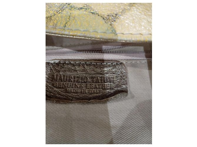 Autre Marque Borsa Tote in Pelle con Stampa Floreale Marrone Multicolore - vista 6