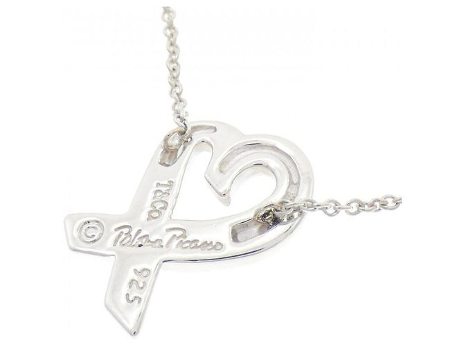 Tiffany & Co Collana Piccolo Cuore Amore Tiffany Argento - vista 4