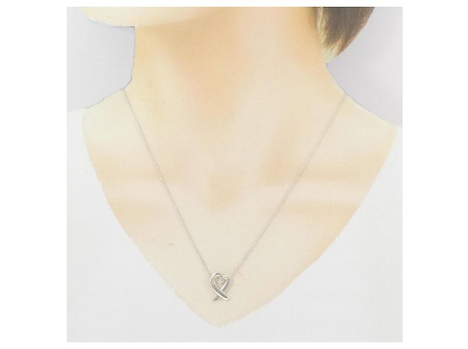 Tiffany & Co Collana Piccolo Cuore Amore Tiffany Argento - vista 6