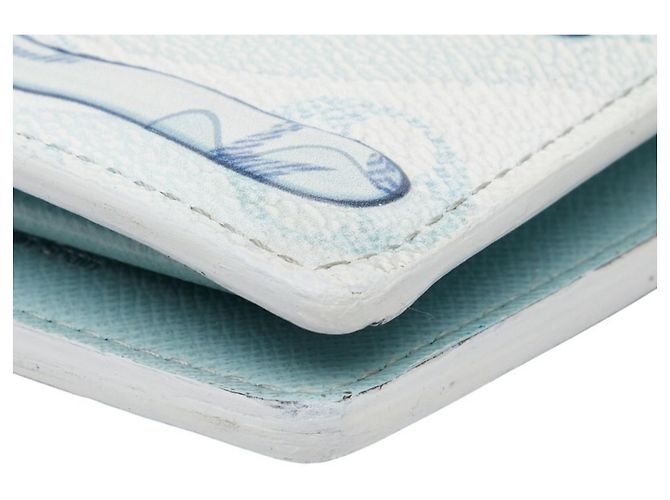 Portafoglio Lungo Brazza Aqua Garden Monogramma Louis Vuitton Multicolore Blu chiaro - vista 4