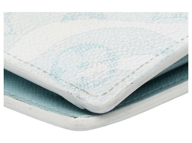 Portafoglio Lungo Brazza Aqua Garden Monogramma Louis Vuitton Multicolore Blu chiaro - vista 5