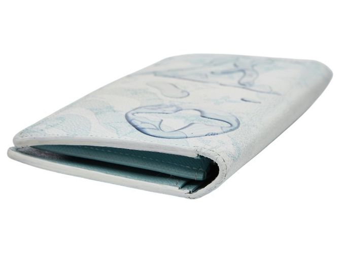 Portafoglio Lungo Brazza Aqua Garden Monogramma Louis Vuitton Multicolore Blu chiaro - vista 6