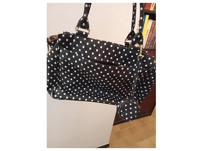 Autre Marque Borsa Ju-Ju-Be a pois neri e bianchi Nero Bianco - vista 7