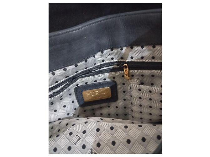 Borsa in pelle nera Furla con motivo leopardato Nero Stampa leopardo - vista 6