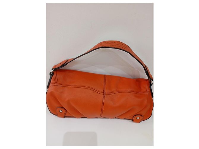 Autre Marque DaniER Orange Lederhandtasche - Ansicht 3