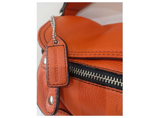 Autre Marque DaniER Orange Lederhandtasche - Ansicht 4