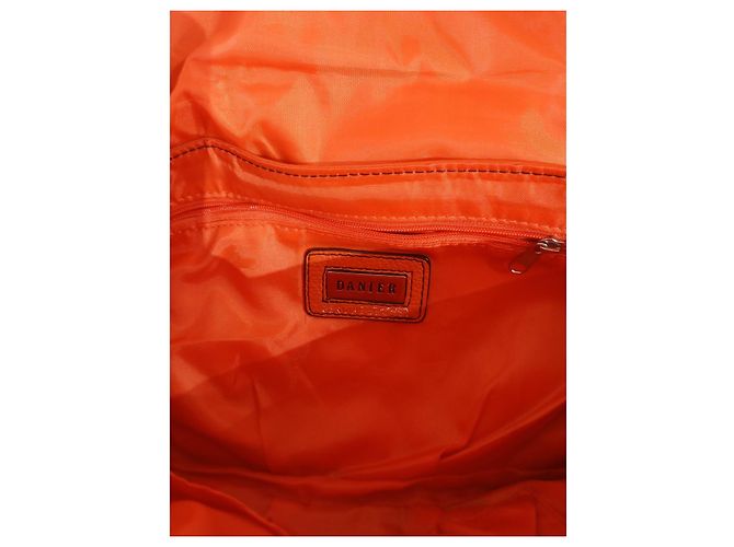 Autre Marque DaniER Orange Lederhandtasche - Ansicht 8