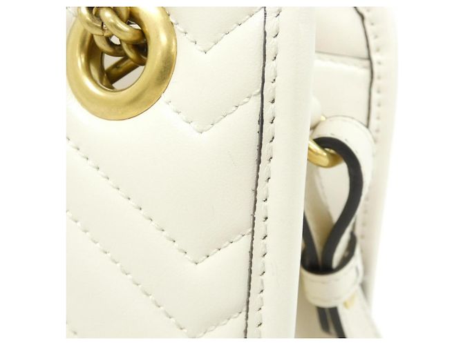 Borsa Gucci GG MARMONT Bianco - vista 3