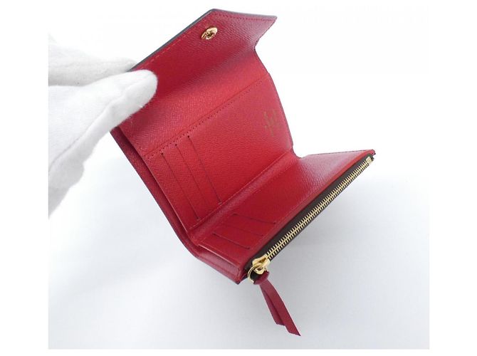 Carteira Victorine Damier Louis Vuitton Vermelho Damier ebene - vista 5