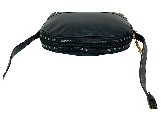 Borsa a Spalla in Pelle Blu Navy Yves Saint Laurent - vista 4