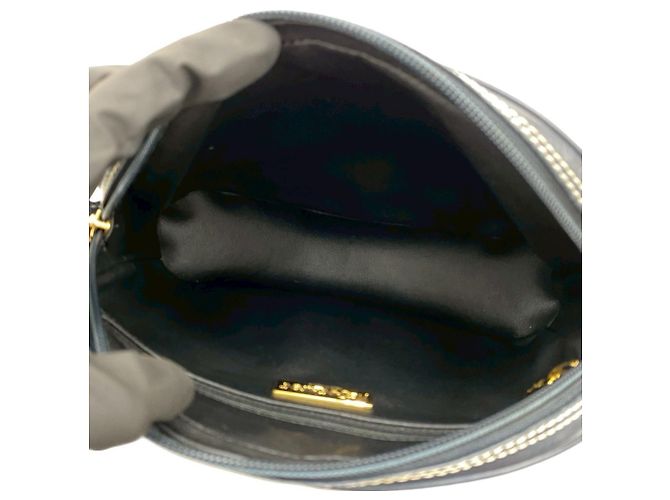 Borsa a Spalla in Pelle Blu Navy Yves Saint Laurent - vista 9