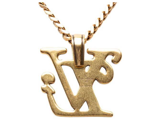Collana Pendente a Catena LV Squared NIGO x Louis Vuitton D'oro - vista 2