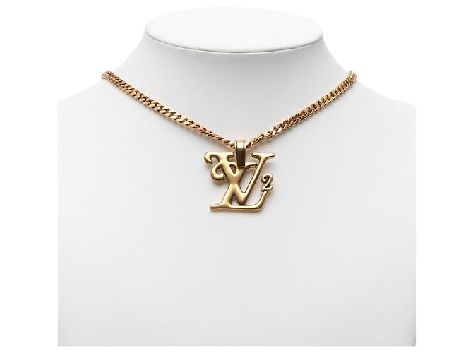 Collana Pendente a Catena LV Squared NIGO x Louis Vuitton D'oro - vista 7