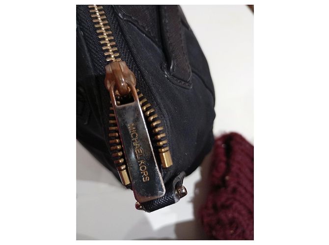 Borsa tote Michael Kors nera in tela e pelle Nero - vista 5