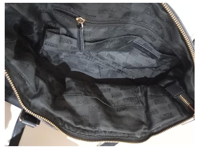 Borsa tote Michael Kors nera in tela e pelle Nero - vista 6