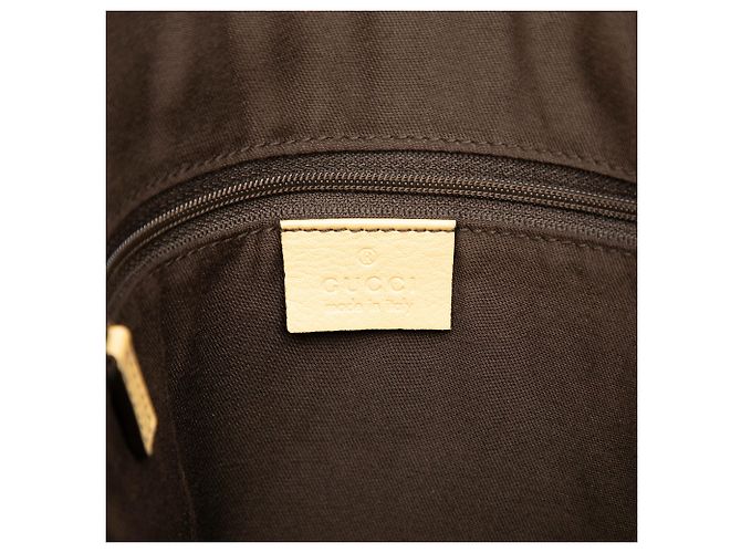 Borsa a tracolla Gucci in tela GG marrone Abbey D Ring Beige - vista 5