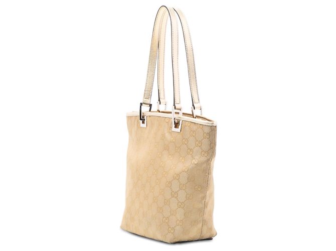 Borsa Tote in Canvas GG Oro Gucci D'oro - vista 2