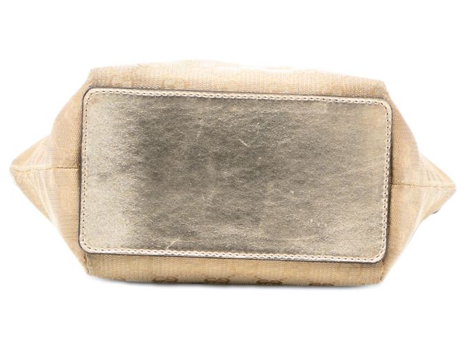 Borsa Tote in Canvas GG Oro Gucci D'oro - vista 3