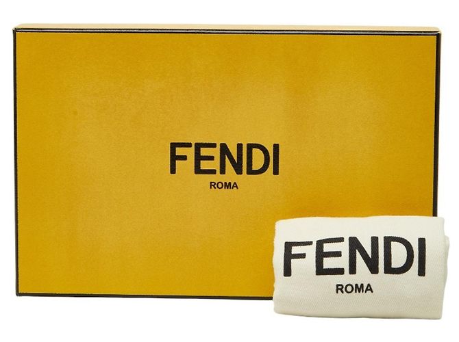 Portachiavi Fendi Monster Bag Charm in Nero e Giallo - vista 5