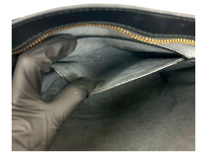 Bolsa de mão Louis Vuitton Saint Jacques em couro Epi Preto - vista 10