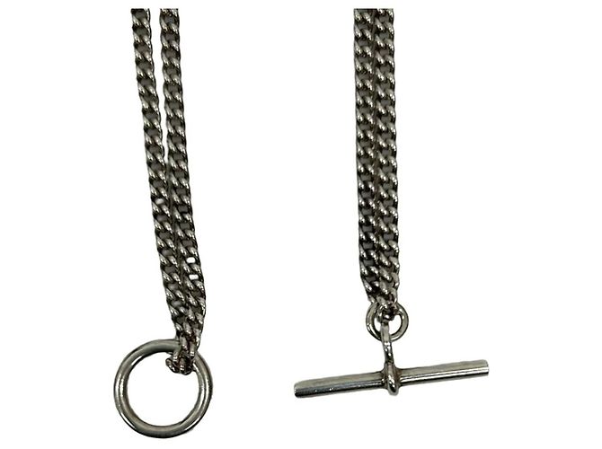 Bracciale a catena in argento sterling 925 Arabesque dell'era Margiela di Hermès - vista 2
