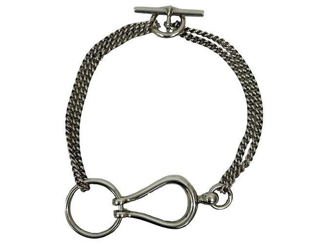 Bracciale a catena in argento sterling 925 Arabesque dell'era Margiela di Hermès - vista 4