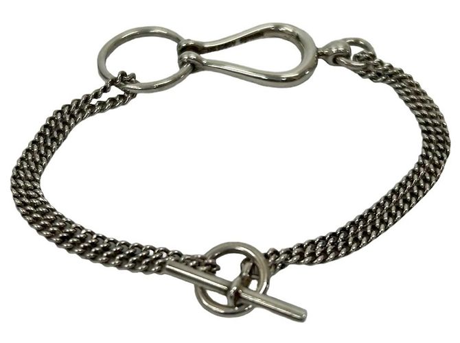 Bracciale a catena in argento sterling 925 Arabesque dell'era Margiela di Hermès - vista 5